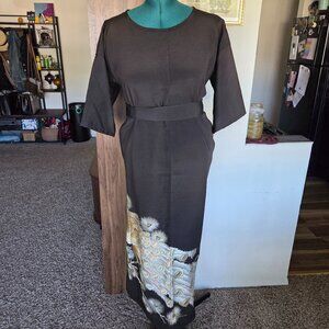 Handmade Recycled Kimono Dress 100% Silk